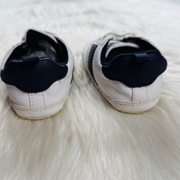 Baby Gap White and Navy Striped Sneakers - Picture 4 of 7